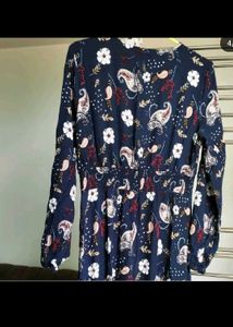 Rayon blue maxi dress