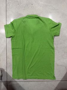Louis Phillipe Men's Green Polo T-Shirt