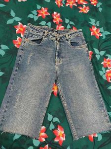 Women's Blue Denim Jorts