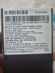 1pair of Bausch + Lomb iConnect Contact Lenses