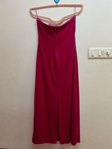 Elegant Velvet Strapless Dress