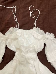 cold shoulder mini dress