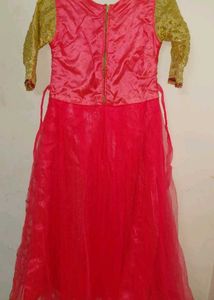 Stunning Pink Embroidered Gown