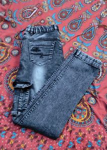 Grey Cargo Jeans for boys