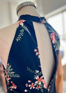 Floral Halter Mini Dress