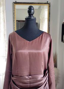 Elegant Mauve Maxi Dress