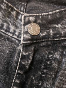 Washed Black Flare Jeans