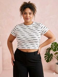 People Brand Striped Crop Top (Basic Essential) ✨