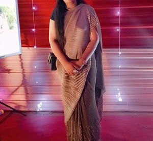 Elegant Striped Saree