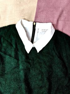 Dark Green Knit Sweater
