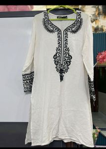 Elegant Embroidered Kurti and Palazzo Set