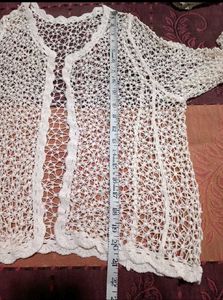'Boho Crochet Beach Set With Cape' - New