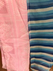 Pink And Blue Scarves Combo_CLEARANCE