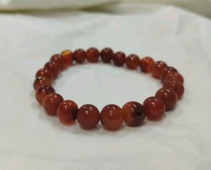 Natural Carnelian Stone Beaded Bracelet
