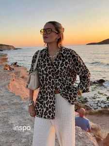 Leopard Print Button-Up Shirt