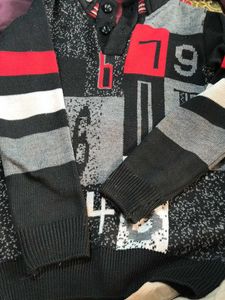 Boys Patterned Knit Sweater