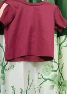 Maroon Crew Neck T-Shirt
