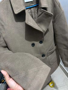 Elegant Brown Pea Coat