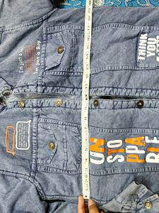 Boys Denim Jacket with Fur Lining