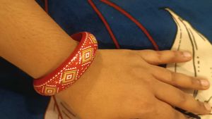 Red Ethnic Bangles