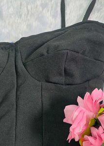 💜Chic Black Corset Top