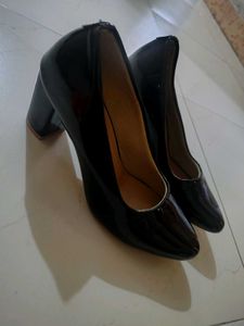 Elegant Black Patent Heels