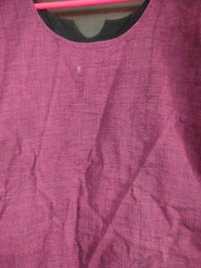 Beautiful Red &amp; Blue Ikkat Print Kurta