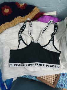Stylish Black Sports Bra