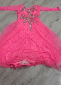 Stunning Pink Embellished Ethnic Gown