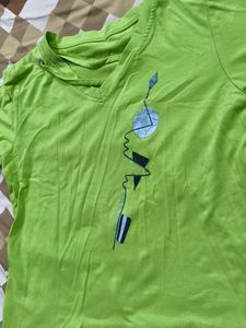 Lime Green Graphic T-Shirt
