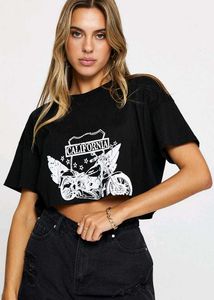 Shein Graphic Print Cropped T-Shirt