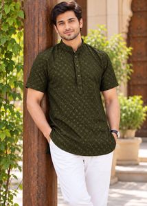 Chikankari short kurta