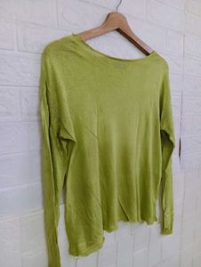 Lime Green Long Sleeve Top