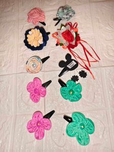 Handmade Floral Hair Clips