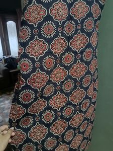 Ajrakh Print Sleeveless Kurti