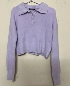 Cute Cropped Knit Sweater🤍