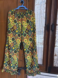 Vibrant Bohemian Print Palazzo Pants