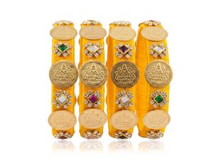 shimmering lakshmi kasu thread bangles