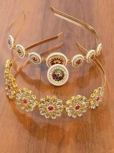 set of 2 Rakhdi Gold Maang Tikka