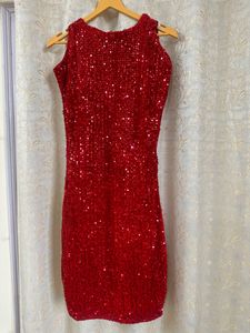Women Sheath Red Dress