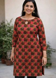 Beautiful Stitched Boat neck kurta