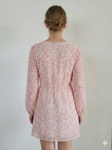 Flowy Floral Print Mini Dress