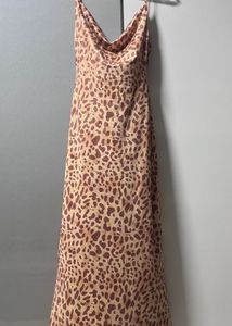 Leopard Print Slip Dress