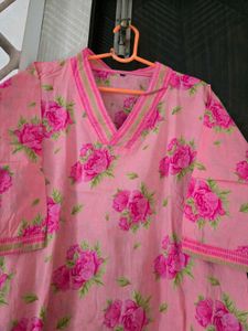 V neck kurta pant