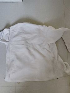 Vintage 90% Off Zara White Fleece Button-Up Shirt