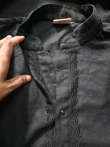 Classic Black Pathani kurta