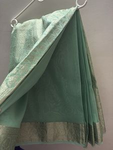 Elegant Sea Green Saree