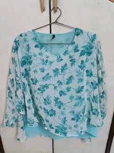 Floral Cape Top
