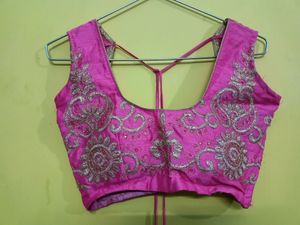 Pink Embroidered Lehenga