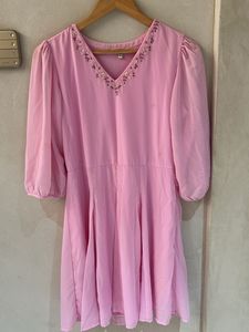 Pink Embellished Dress